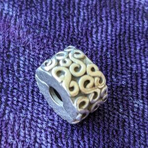 Pandora 925 Sterling Silver Serpentine Bracelet Charm Spacer